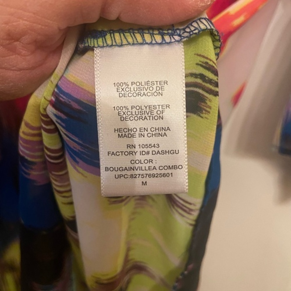 Milly for Design Nation sheer tie dye Boho blouse Size‎ M - Picture 3 of 6